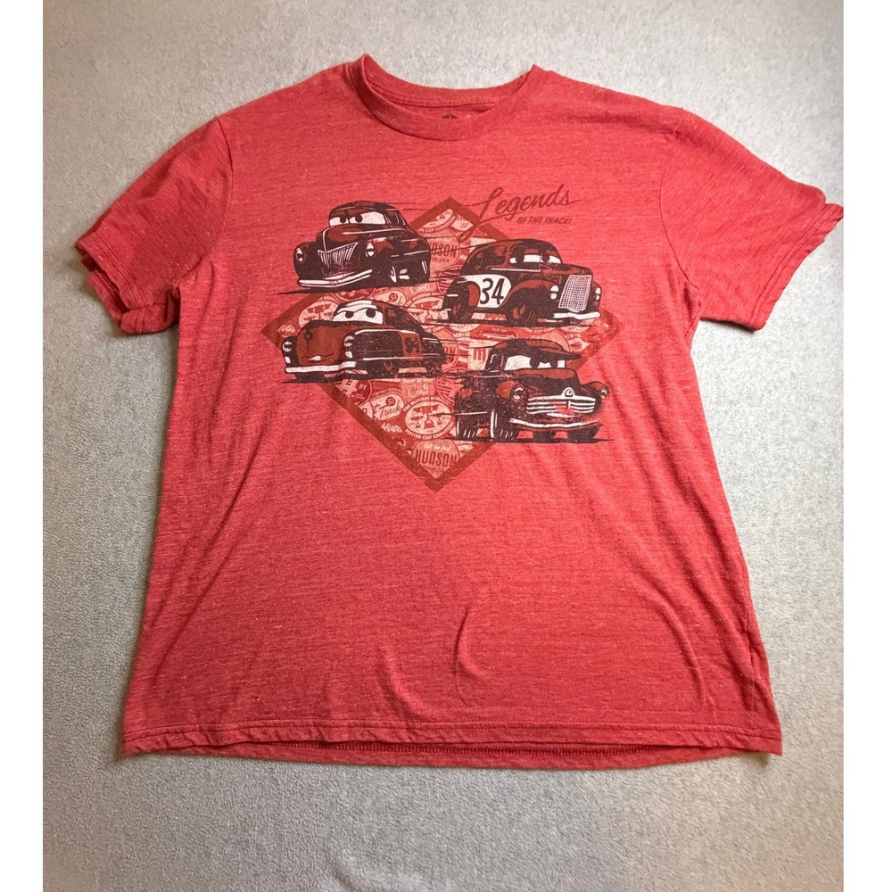 Vintage 80s Screen Stars Blank T Shirt Red Single Stitch Poly Cotton Large